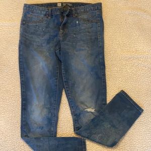 Denim Legging size 10 - distressed jeans look